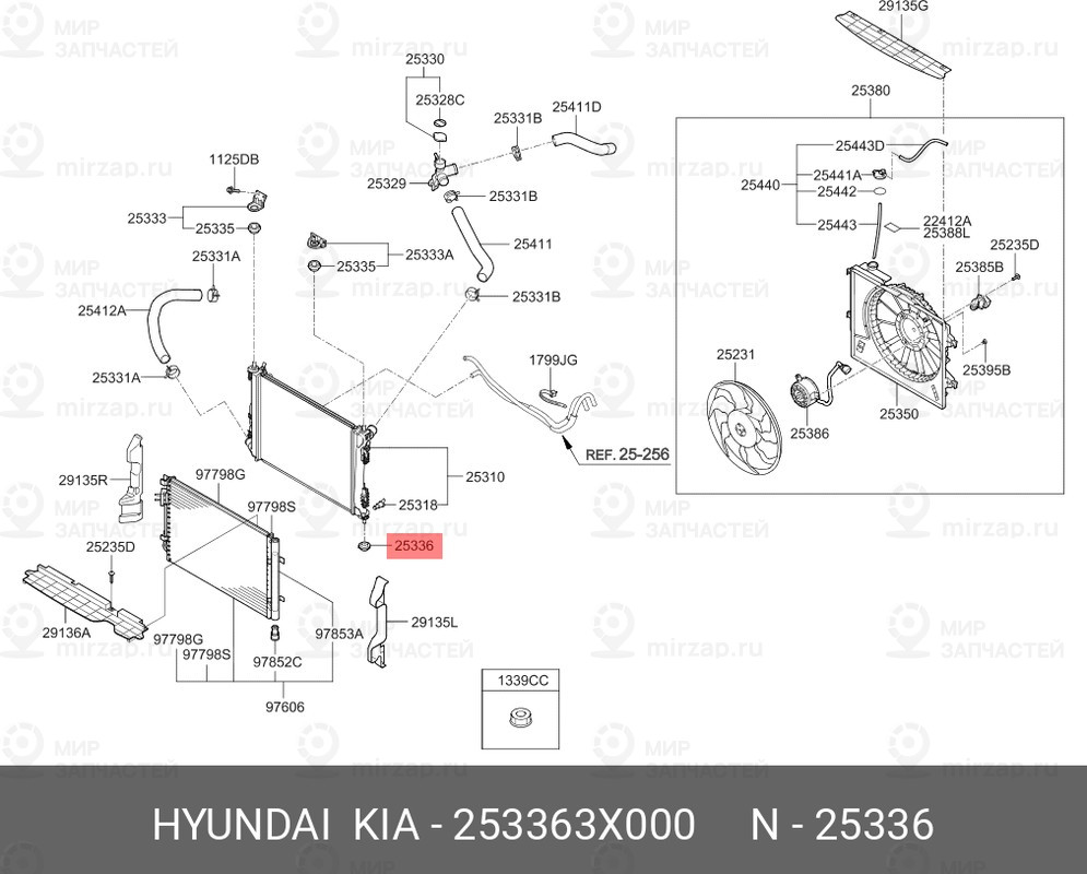 Запчасть HYUNDAI 253363X000