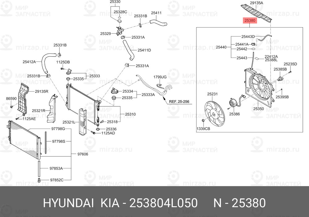 Запчасть HYUNDAI 253804L050