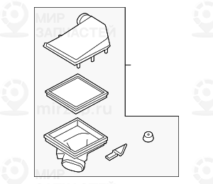 Глушитель шума всасывания воздуха
 BMW 13717604404