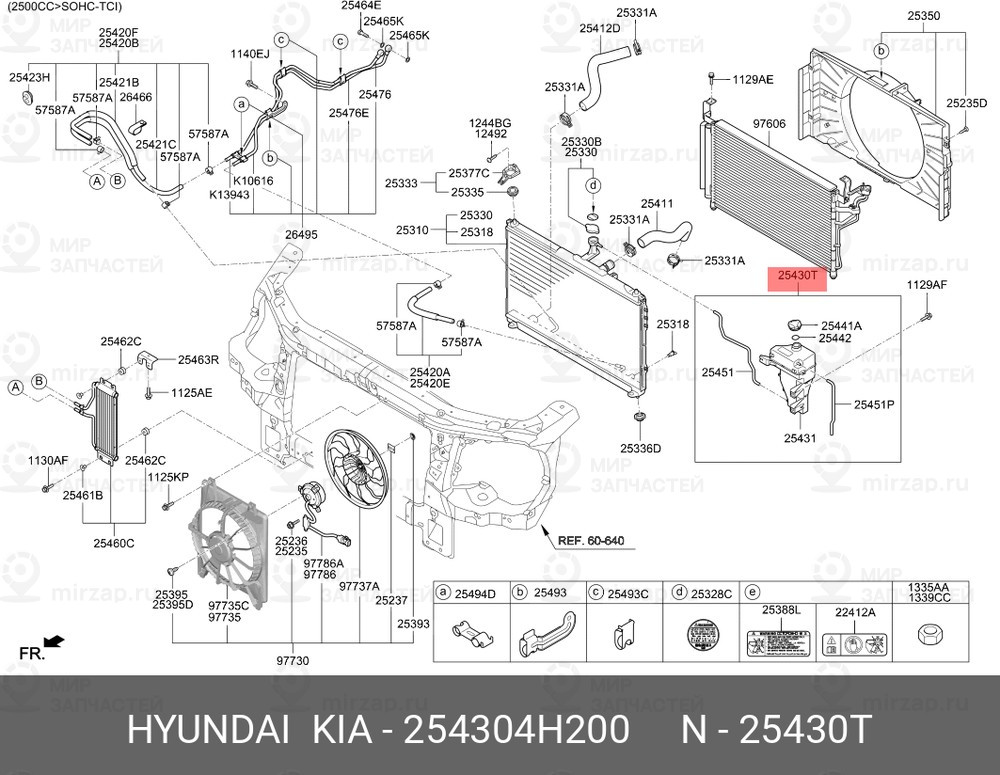 Запчасть HYUNDAI 254304H200