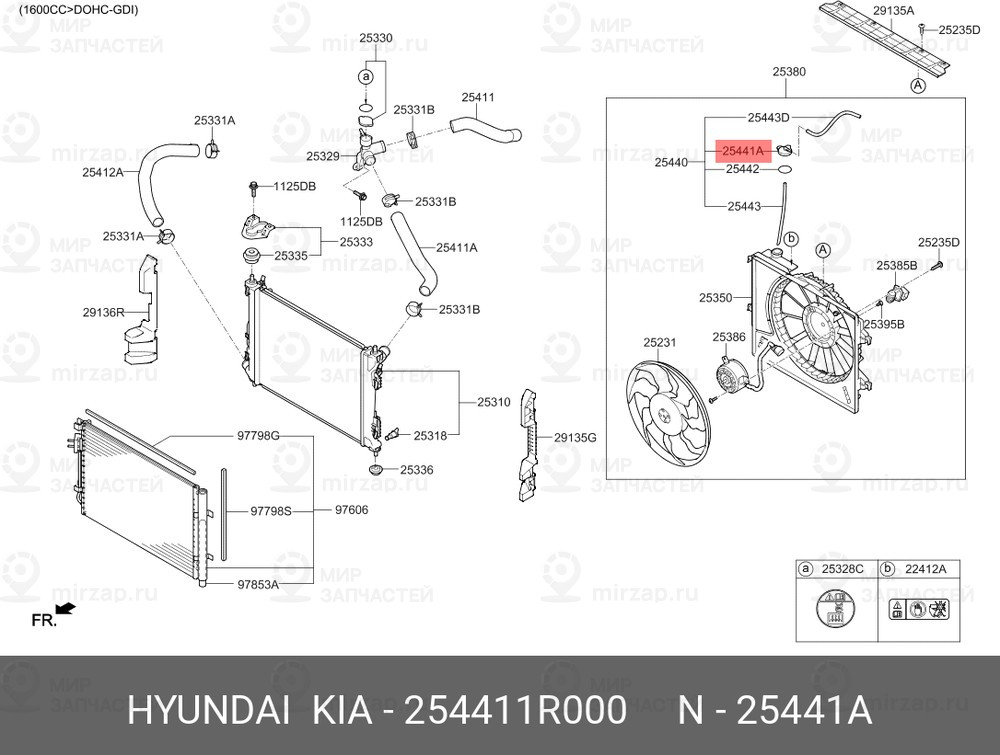 Запчасть HYUNDAI 254411R000