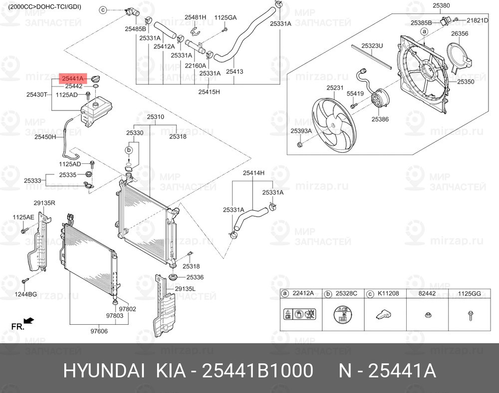 Запчасть HYUNDAI 25441B1000