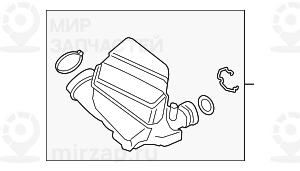 Reinluftrohr Mit Resonato
 BMW 13718656981