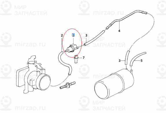 Клапан вентиляции топливного бака AB-ELEKTRONIK
 BMW 13901726705