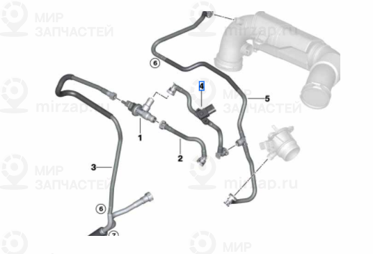 Tankentlгјftungsleitung Mit Drucksensor
 BMW 13907640053