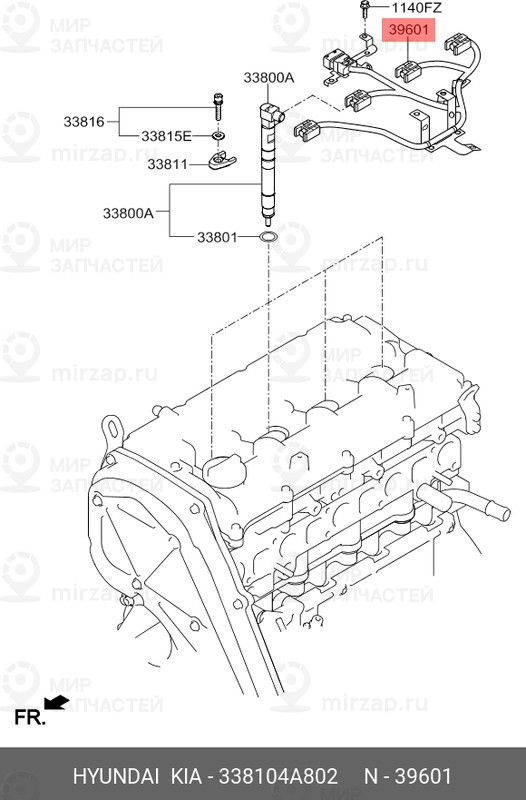 Запчасть HYUNDAI 338104A802