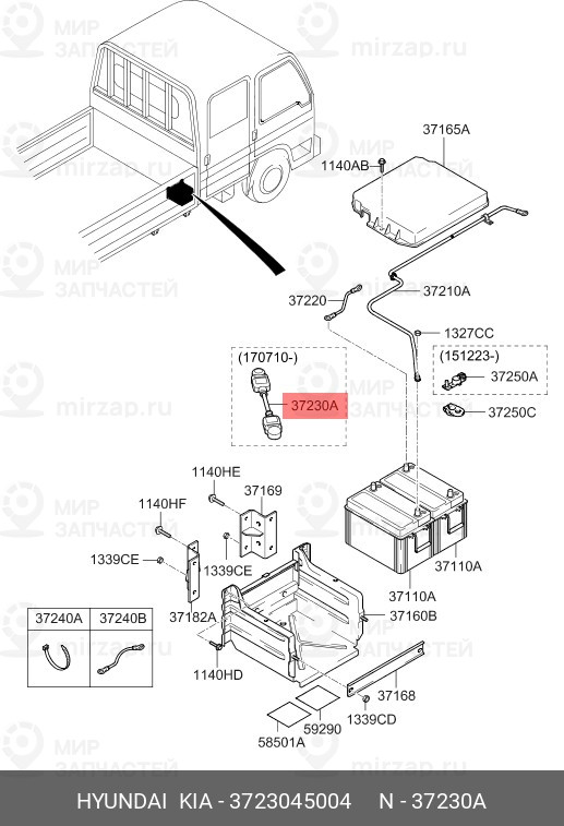Запчасть HYUNDAI 3723045004