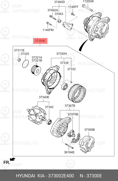 Запчасть HYUNDAI 373002E400