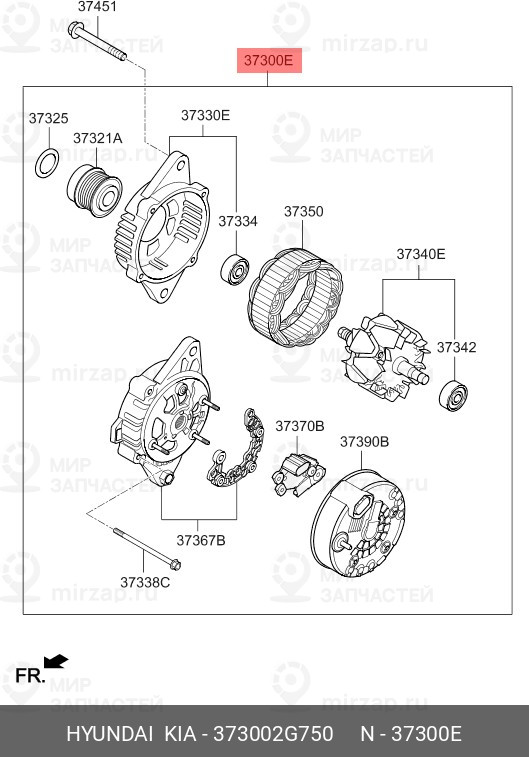 Запчасть HYUNDAI 373002G750