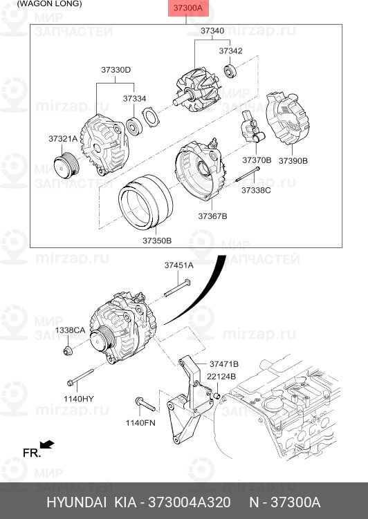 Запчасть HYUNDAI 373004A320