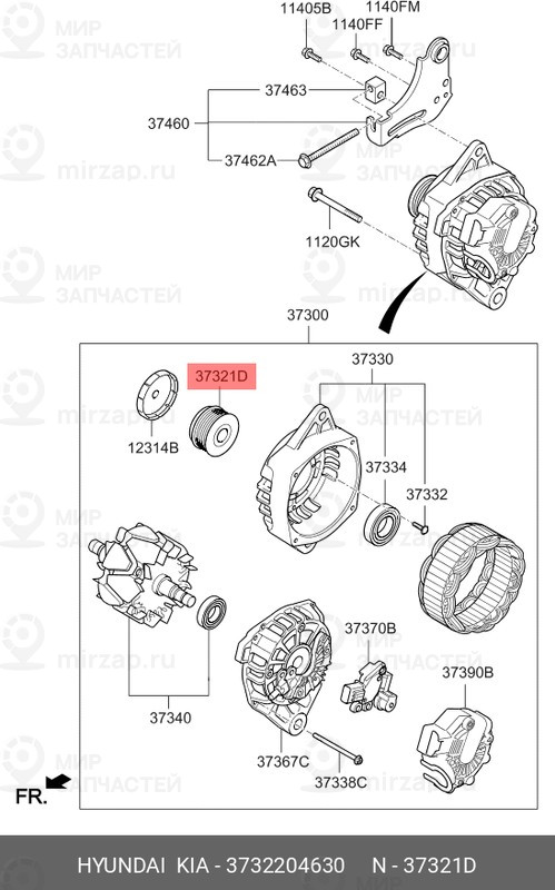 Запчасть HYUNDAI 3732204630
