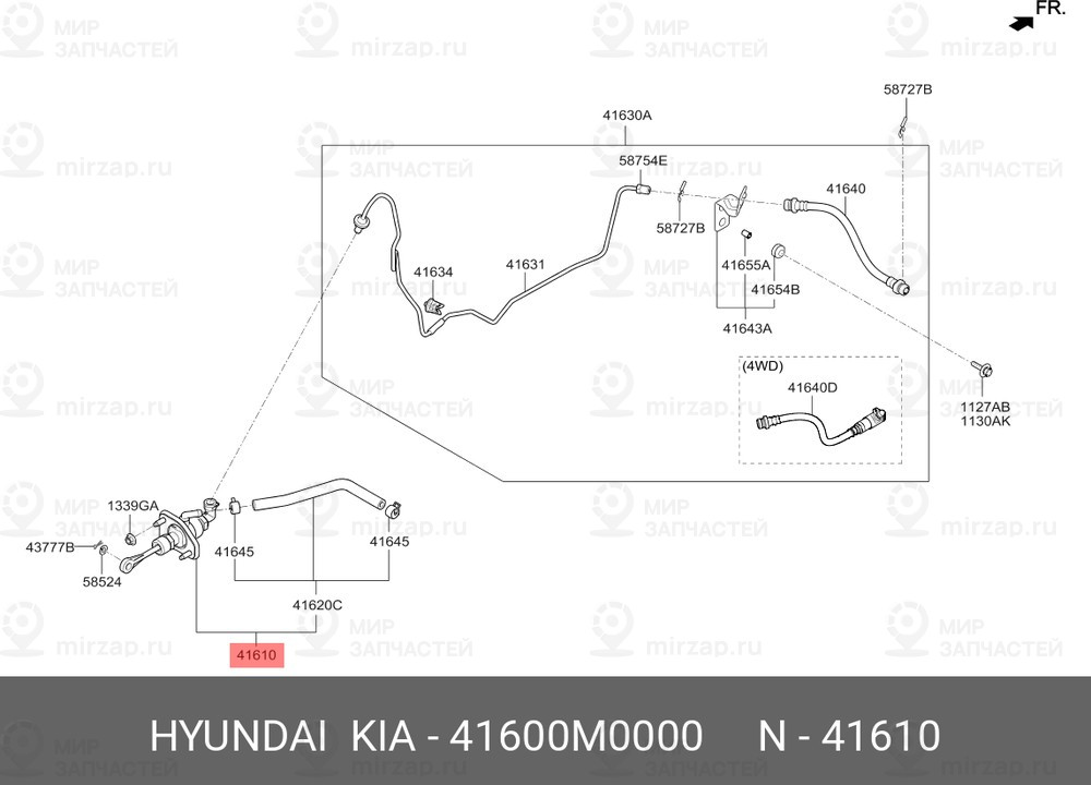 Запчасть HYUNDAI 41600M0000