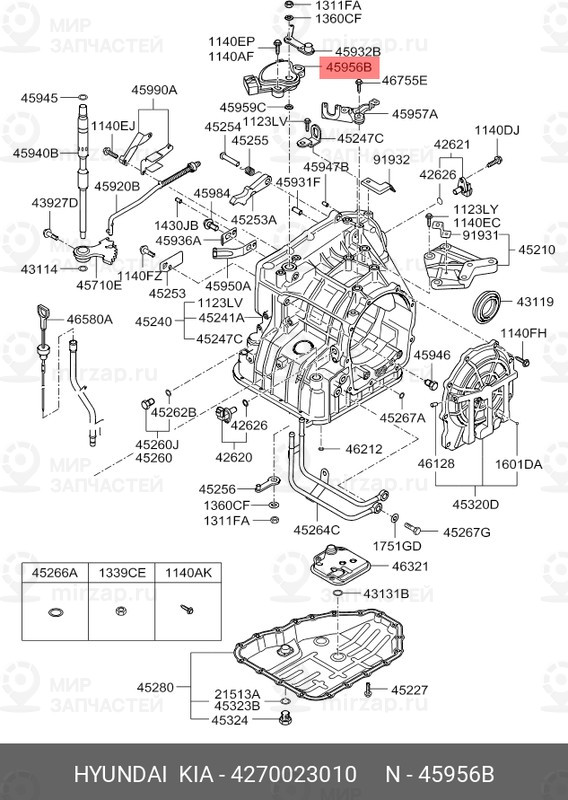 Запчасть HYUNDAI 4270023010