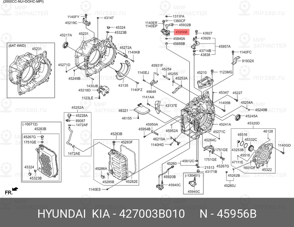 Запчасть HYUNDAI 427003B010