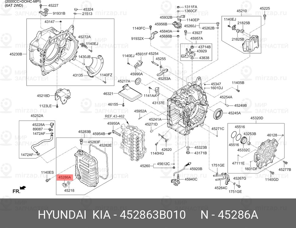 Запчасть HYUNDAI 452863B010