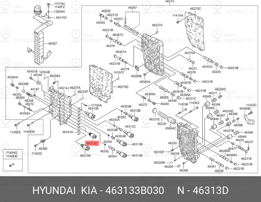 Запчасть HYUNDAI 463133B030