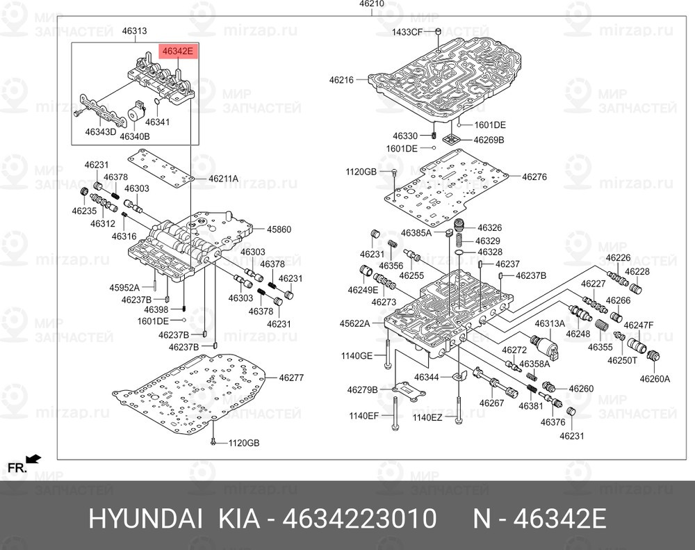 Запчасть HYUNDAI 4634223010
