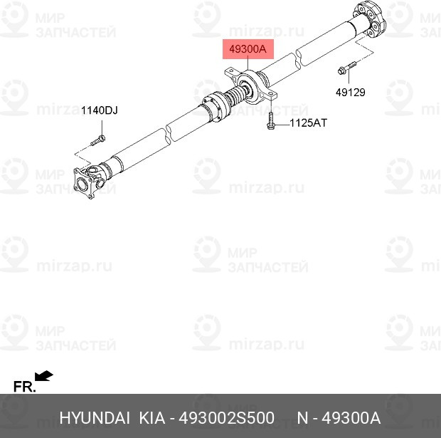 Запчасть HYUNDAI 493002S500