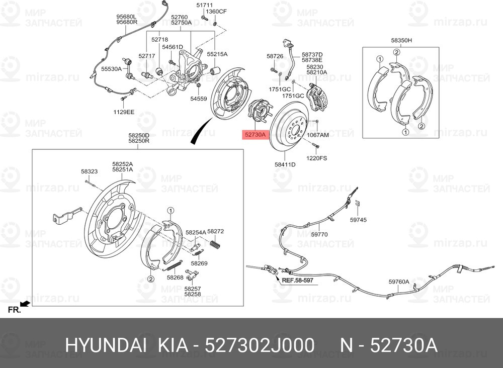 Запчасть HYUNDAI 527302J000