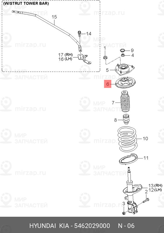 Запчасть HYUNDAI 5462029000