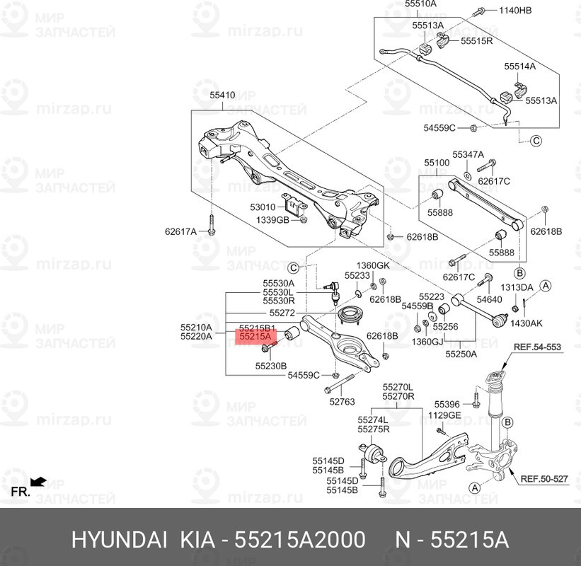 Запчасть HYUNDAI 55215A2000