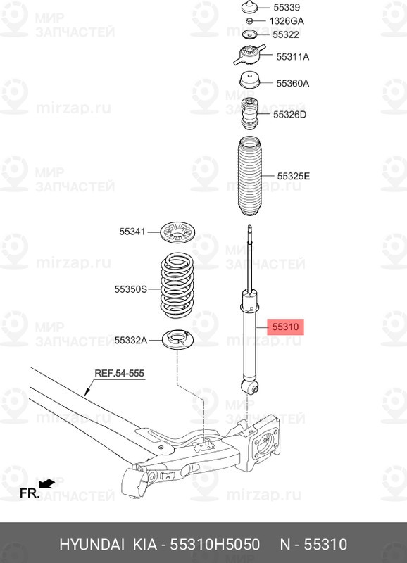 Запчасть HYUNDAI 55310H5050