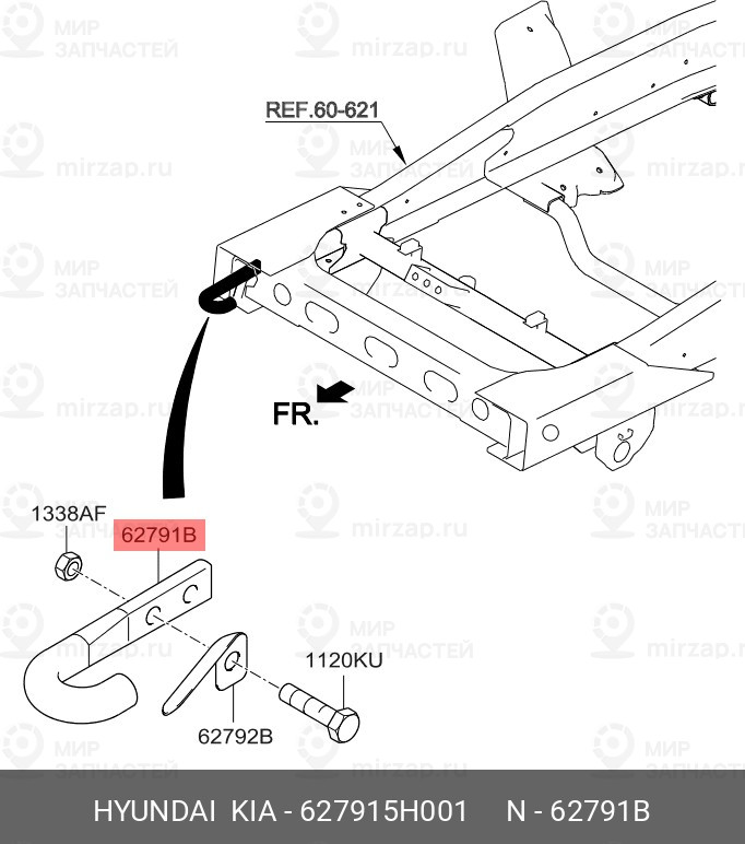 Запчасть HYUNDAI 627915H001
