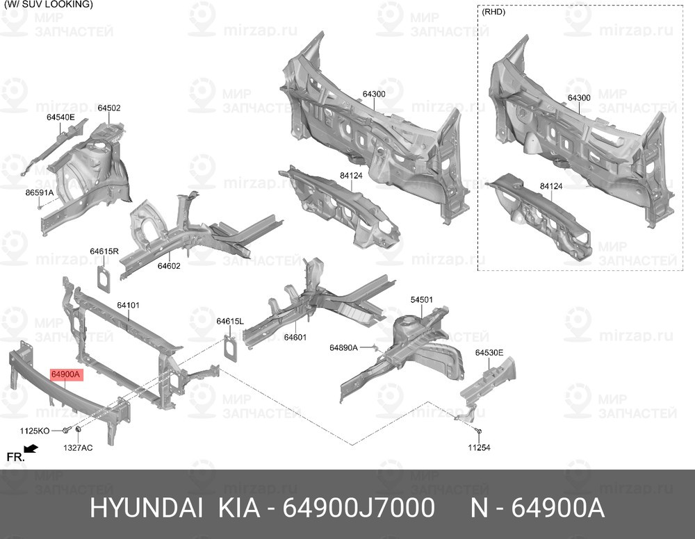 Запчасть HYUNDAI 64900J7000
