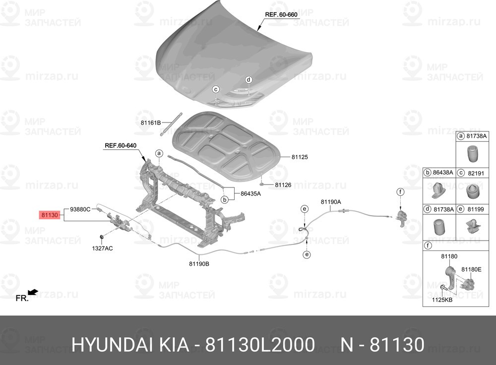 Запчасть HYUNDAI 81130L2000