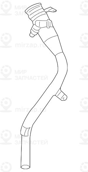 Труба наливной горловины пластмассовая
 BMW 16117188668