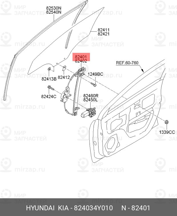 Запчасть HYUNDAI 824034Y010