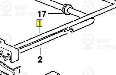 подводящий трубопровод
 BMW 16121179604