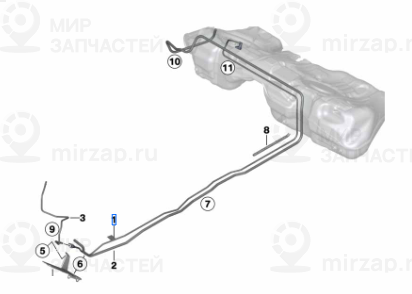 Подводящий Топливопровод Пд
 BMW 16127351668