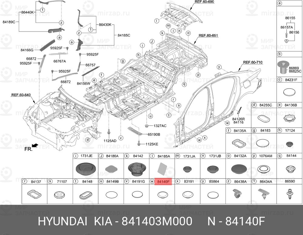 Запчасть HYUNDAI 841403M000
