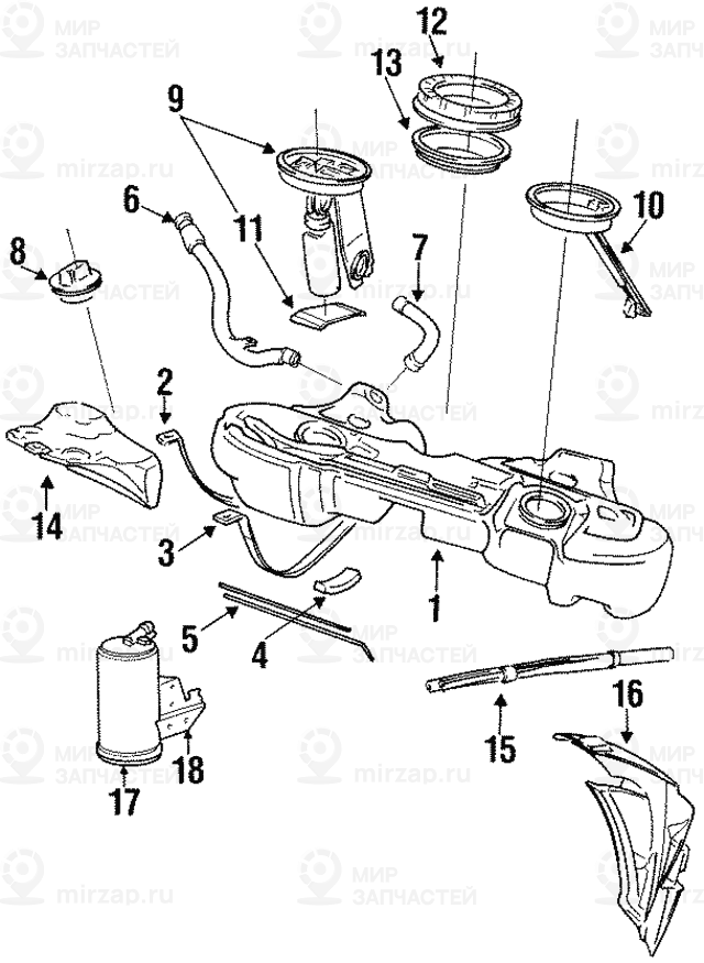 Узел подачи П EKP-VDO
 BMW 16141182842