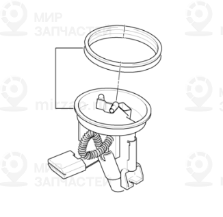 Узел подачи П
 BMW 16142229684