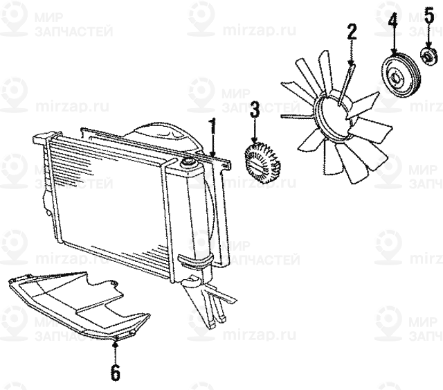 кожух вентилятора A=440MM
 BMW 17111712684