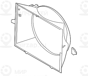 кожух вентилятора
 BMW 17117507978