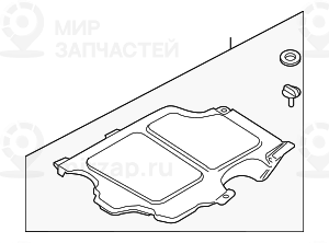 Щиток Л
 BMW 17117510909
