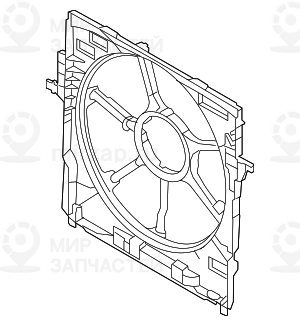 кожух вентилятора
 BMW 17117611348