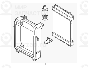 Ausgelagerter Kьhlmittelkьhler Links
 BMW 17117645690