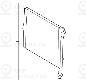Радиатор охлаждающей жидкости
 BMW 17117807624