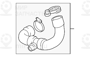 Шланг системы охлаждения
 BMW 17127646155