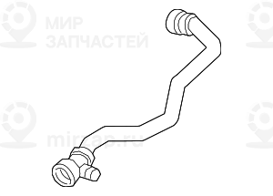 Schlauch Kьhlmittelkьhler-Motor
 BMW 17128602871
