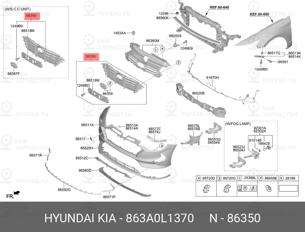 Запчасть HYUNDAI 863A0L1370