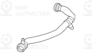 Шланг верхний радиатора - термостат
 BMW 17128662836
