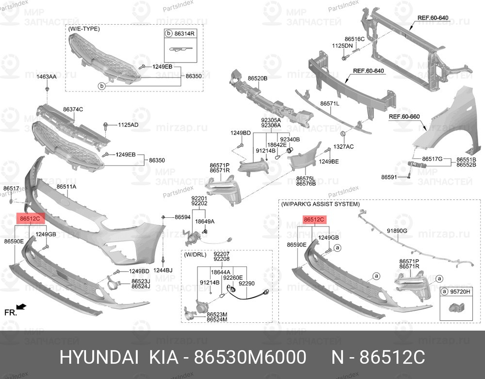 Запчасть HYUNDAI 86530M6000