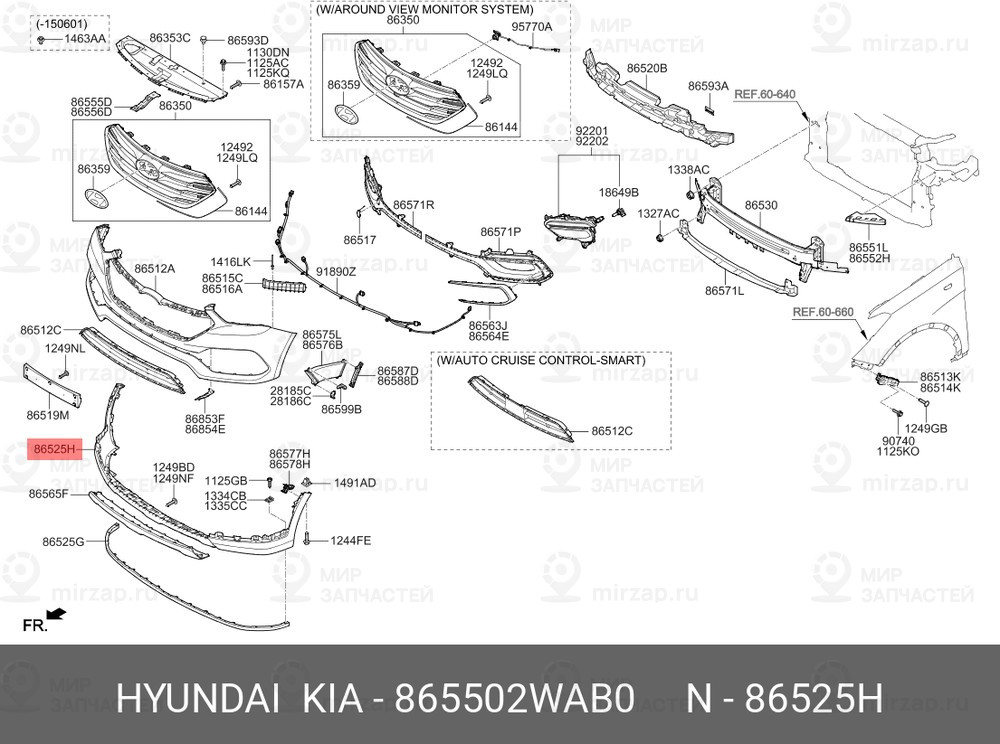 Запчасть HYUNDAI 865502WAB0