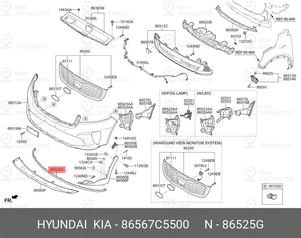 Запчасть HYUNDAI 86567C5500