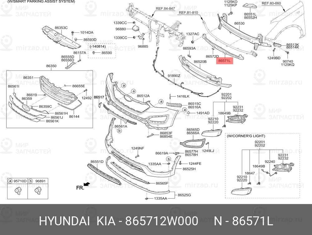 Запчасть HYUNDAI 865712W000